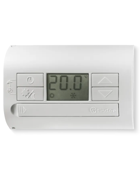 Thermo Duoset thermostaat, batterijgevoed, dag/nachtstand, wit - Finder 1T.31.9.003.0000
