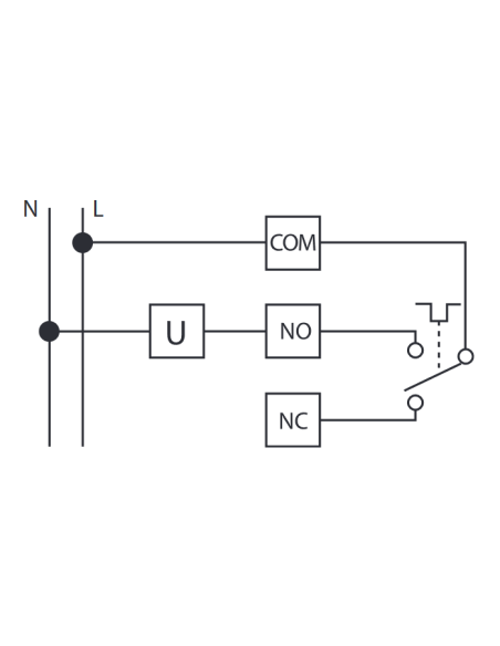 Thermo Duoset Thermostat, batteriebetrieben, Tag-/Nachtbetrieb, weiß - Finder 1T.31.9.003.0000