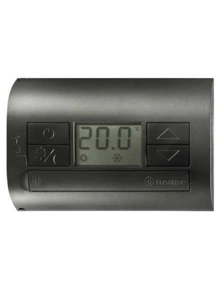 Thermo Duoset Thermostat, batteriebetrieben, Tag-/Nachtbetrieb, anthrazit - Finder 1T.31.9.003.2000