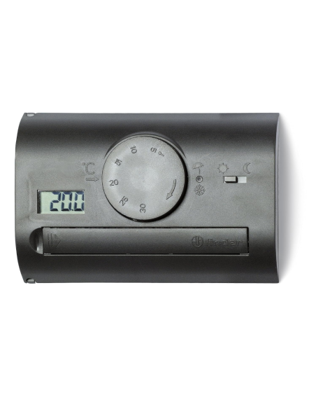 Thermo Fastset thermostaat, batterijgevoed, dag/nachtstand, antraciet - Finder 1T.41.9.003.2000