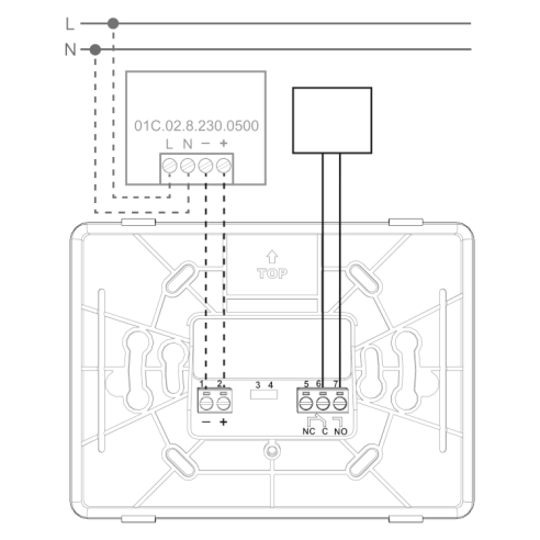 Bliss2 WiFi Thermostat, Touch-Tasten,...