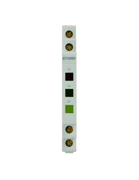 Led-Kontrollleuchte, rot / grün, 1 Modul, 220Vac, 3 Phasen - Ettroit JXB1D-300