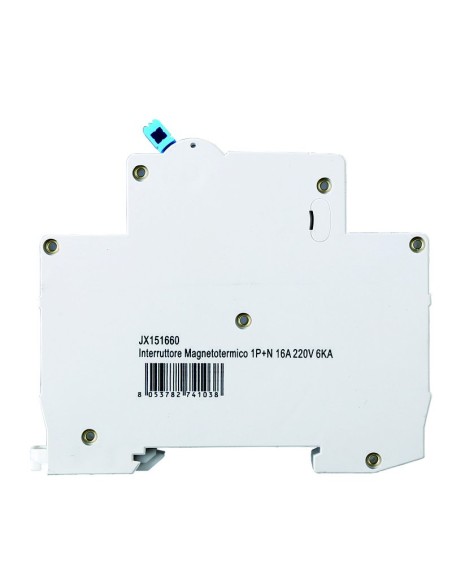 Disjoncteur magnétothermique 1P+N, 1 module, 230Vac, 16A, courbe C, 6KA - Ettroit JX151660
