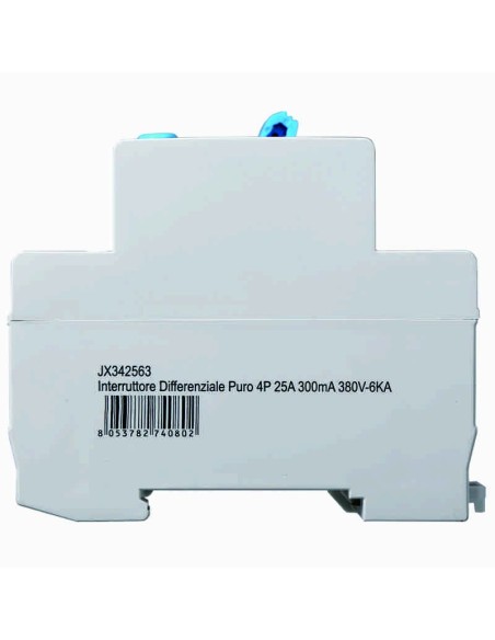 Fehlerstrom-Schutzschalter 4P, 4 Module, AC-Typ, 380Vac, 25A, 300mA, 6KA - Ettroit JX342563