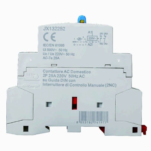 Contacteur 230Vac, 2P, 25A, 1 module,...