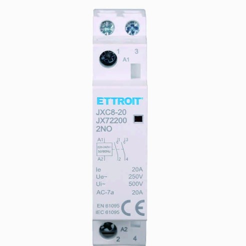 Contactor 230Vac, 2P, 20A, 1 module,...
