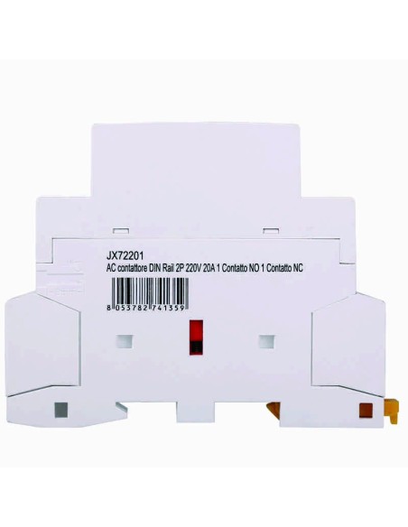 Contactor 230Vac, 2P, 20A, 1 módulo, 1 contacto NA + 1 contacto NC - Ettroit JX72201