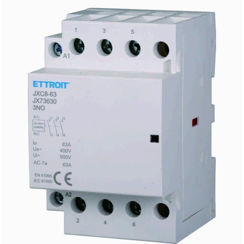 Contactor 230Vac, 3P, 63A, 3 modules,...