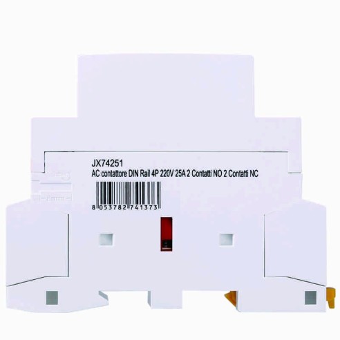 Contactor 230Vac, 4P, 25A, 2 módulos,...