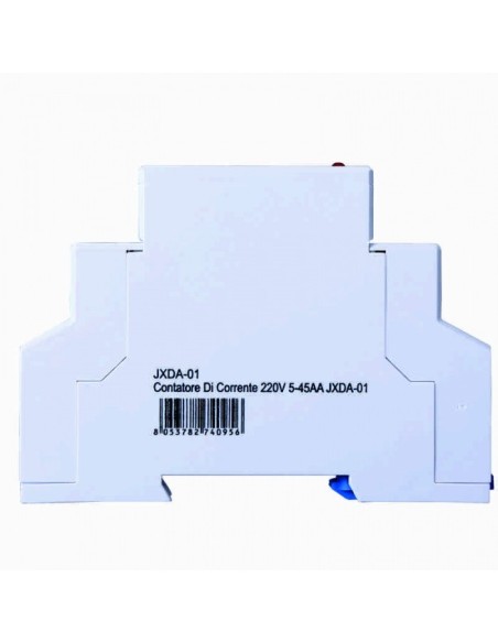 Medidor de corriente monofásico, 230Vac, 5A ~ 45A, 1 módulo - Ettroit JXDA-01
