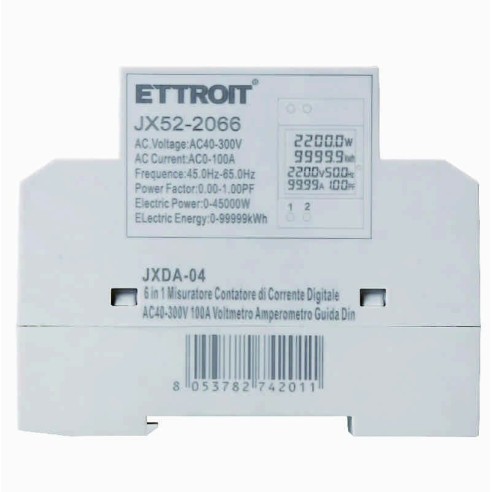 Multifunctionele meter, 40 ~ 300 Vac,...