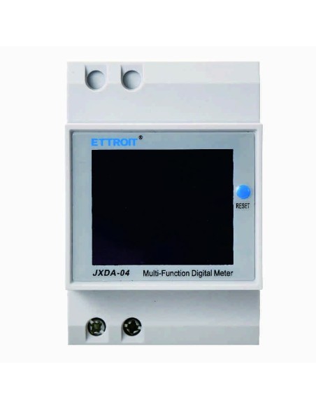 Multifunctionele meter, 40 ~ 300 Vac, 0 ~ 100A, 3 modules, het meten van spanning, stroom, vermogen, energie - Ettroit JXDA-04