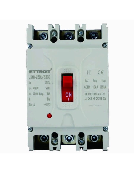 Disyuntor miniatura, 3P, 380Vac, 200A, 35KA - Ettroit JX14395