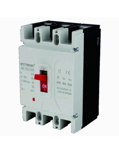 Miniature Circuit Breaker, 3P, 380Vac, 160A, 35KA - Ettroit JX14396