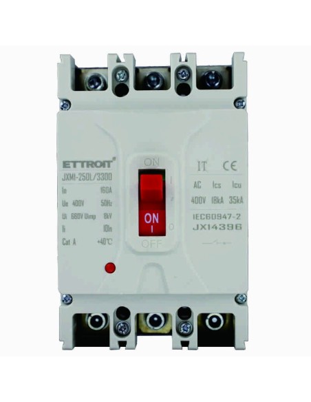 Miniature Circuit Breaker, 3P, 380Vac, 160A, 35KA - Ettroit JX14396