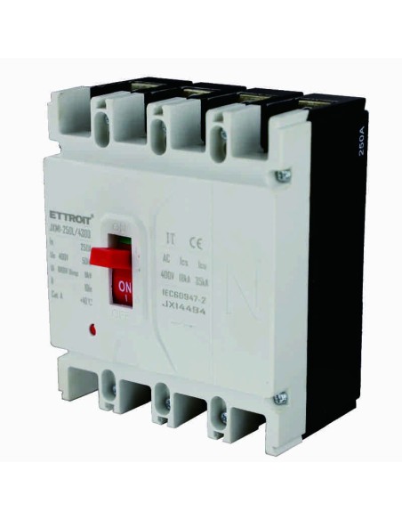 Miniatuurschakelaar, 4P, 380Vac, 250A, 35KA - Ettroit JX14494