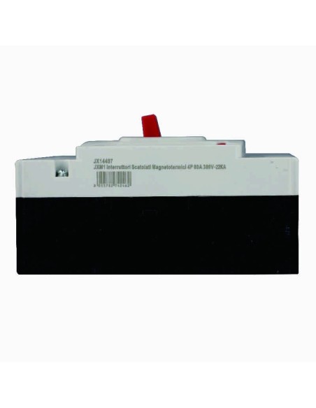 Interruttore magnetotermico inscatolato, 4P, 380Vac, 80A, 25KA - Ettroit JX14497