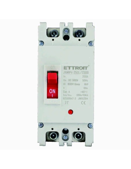 Interruttore magnetotermico inscatolato, 2P, 500Vac, 250A, 10KA - Ettroit JX15294