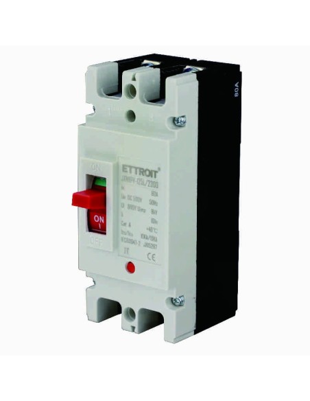 Miniatur-Leitungsschutzschalter, 2P, 500Vac, 80A, 10KA - Ettroit JX15297