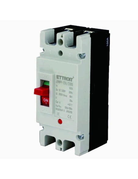 Disjoncteur miniature, 2P, 500Vac, 100A, 10KA - Ettroit JX15299