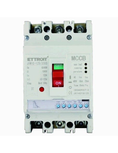 Industriële stroomonderbreker, instelbaar 63 ~ 125A, 3P, 25KA - Ettroit JX14316125