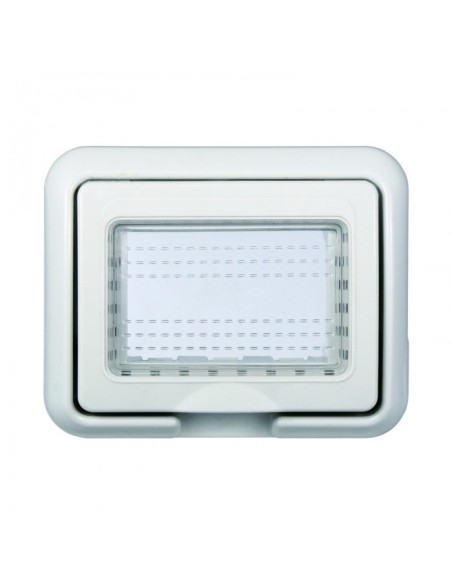Abdeckung der Space-Serie, 3 Module, grau, IP55 - Ettroit LG2703