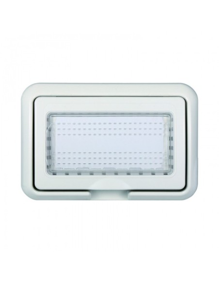 Abdeckung der Space-Serie, 4 Module, grau, IP55 - Ettroit LG2704