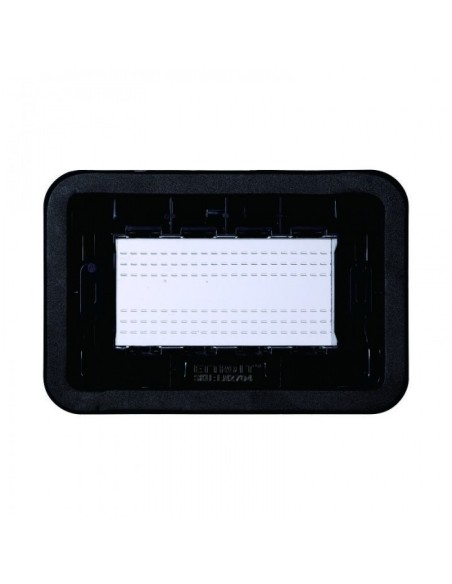 Abdeckung der Space-Serie, 4 Module, schwarz, IP55 - Ettroit LN2704
