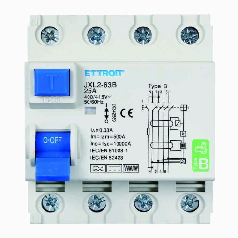 Interruptor diferencial puro 4P, 4...