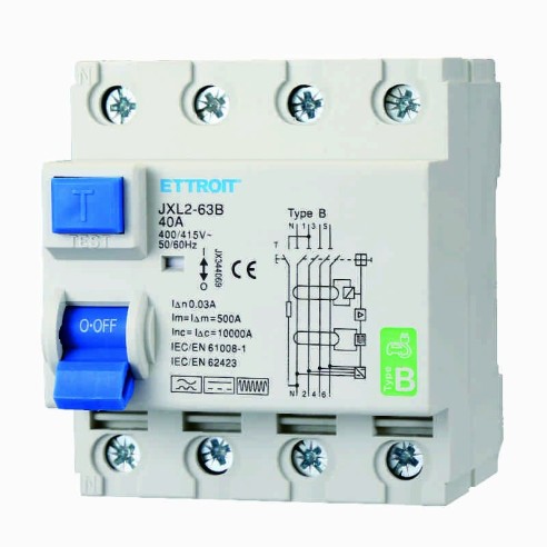 Interruptor diferencial puro 4P, 4...