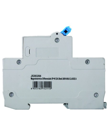 Interruptor diferencial 3P+N, 4 módulos, 415Vac, 32A, 30mA, 6KA, clase A - Ettroit JX263264