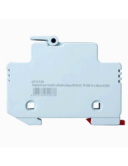 Porte-fusible RT18-32, pour fusibles ⌀10x38mm, 1000V 32A, 1 module, montage sur rail DIN - Ettroit JX12138