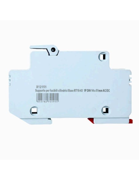 Fuse holder RT18-63, for fuses ⌀14x51mm, 1000V 63A, 1 module, DIN rail mounting - Ettroit JX12151