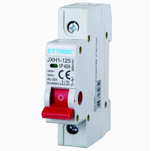 Disconnect switch, 1P, 230Vac, 40A -...