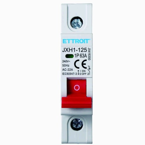Scheidingsschakelaar, 1P, 230Vac, 63A...