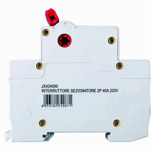 Disconnect switch, 2P, 230Vac, 40A -...