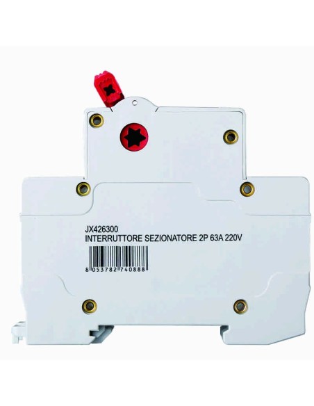 Interruptor de desconexión, 2P, 230Vac, 63A - Ettroit JX426300