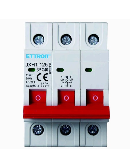 Scheidingsschakelaar, 3P, 380Vac, 40A - Ettroit JX434000