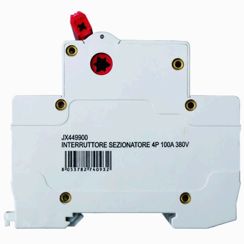Disconnect Switch, 4P, 380Vac, 100A -...