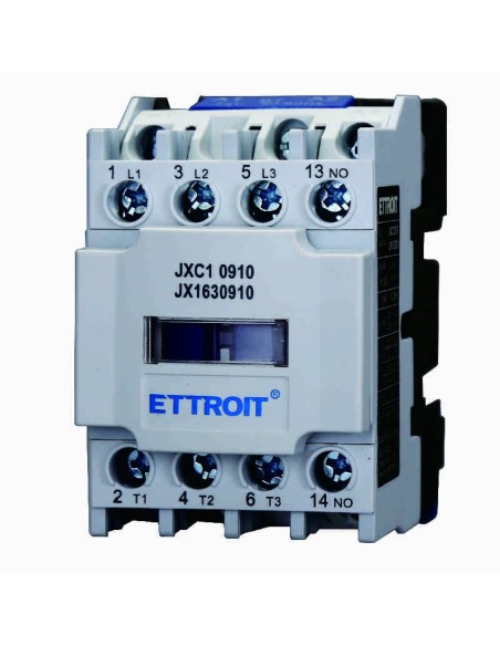 Contattore 24Vac, 3P, 9A, 3 contatti NO, 380Vac - Ettroit JX1630910