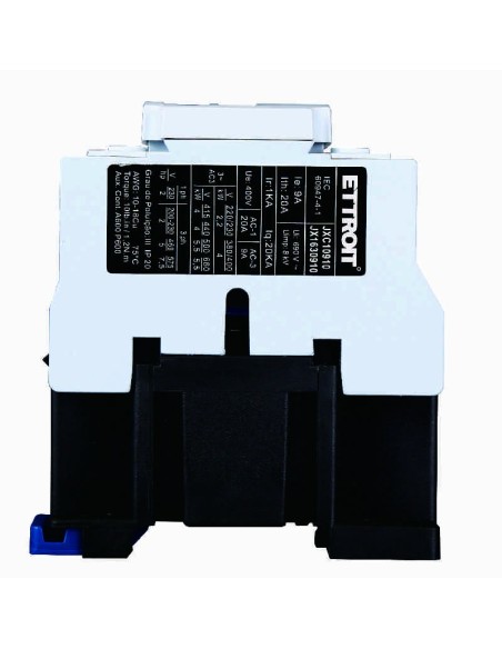 Contattore 24Vac, 3P, 9A, 3 contatti NO, 380Vac - Ettroit JX1630910
