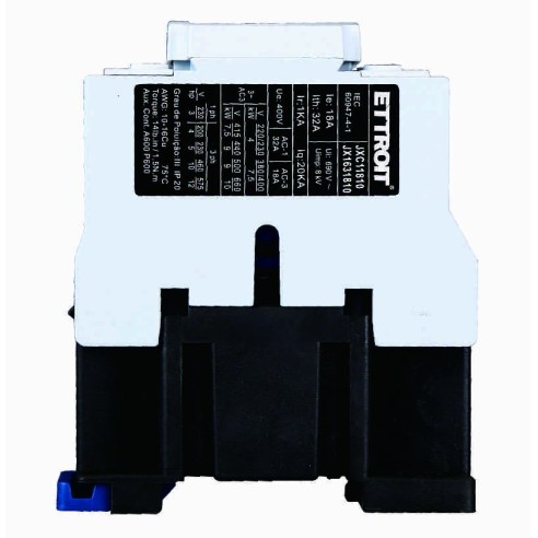 Contactor 24Vac, 3P, 18A, 3 contactos...