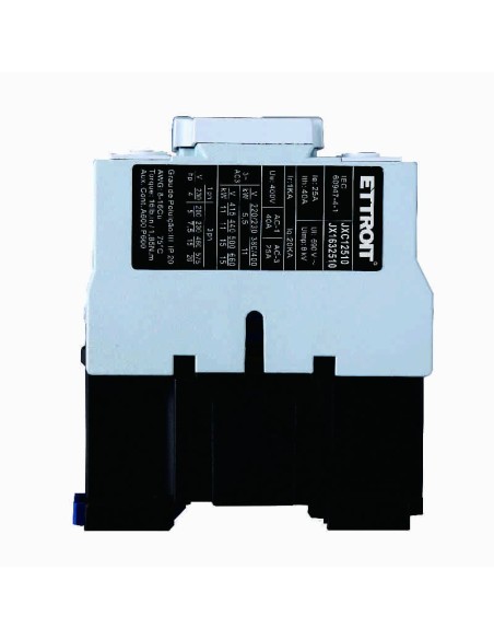 Contattore 24Vac, 3P, 25A, 3 contatti NO, 380Vac - Ettroit JX1632510