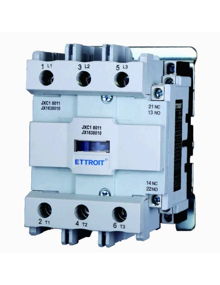 Contactor 24Vac, 3P, 80A, 3 contactos NA, 380Vac - Ettroit JX1638010