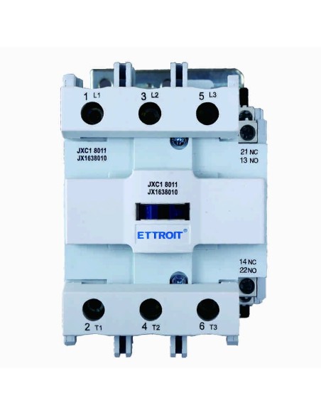 Contattore 24Vac, 3P, 80A, 3 contatti NO, 380Vac - Ettroit JX1638010