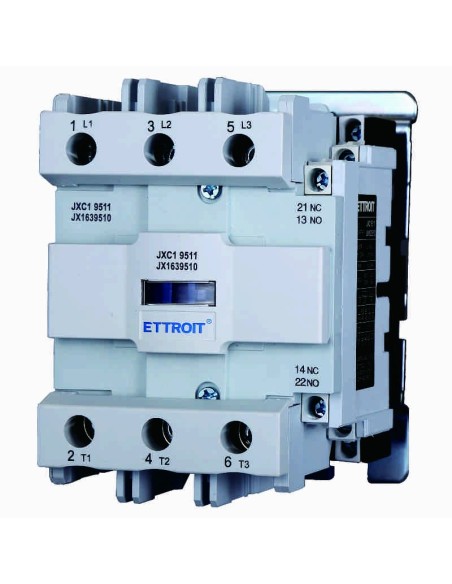 Contattore 24Vac, 3P, 95A, 3 contatti NO, 380Vac - Ettroit JX1639510