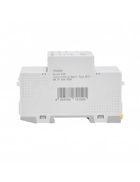 Tuya WiFi Smart Switch, 230Vac, 63A, 1P, functions: programming, monitoring, automated management - Ettroit ESA3263