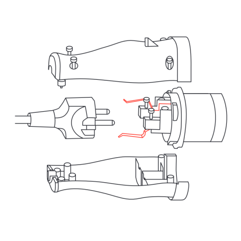 Adattatore Plug Shell, da spina...