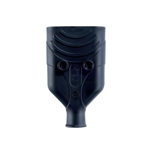 Anti-crush rubber socket, 10A 2P+E,...