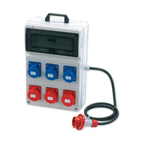Cuadro portátil, 3KW/9KW, 3 tomas...